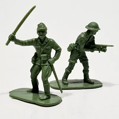 Airfix 1:3 2 Soldiers WWII British 8TH Armymen & Japanese Infantry Commander 5cm • $17.95