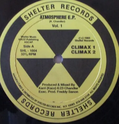 £28.99 • Buy KERRI CHANDLER Atmosphere Vol 1 12  Single