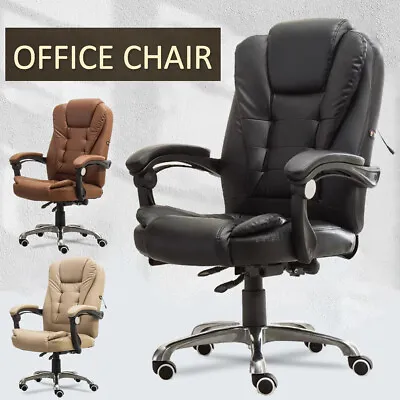 Executive Office Chair Swivel Recliner Computer Desk Chair Gas Lift Task Chair • $118.99