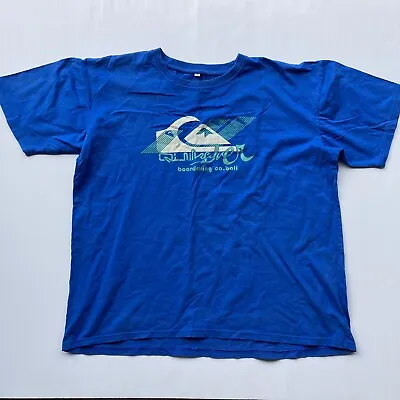 Y2K Quiksilver Mens T-shirt Size XXL Blue Surfwear Beach Waves • $19.95