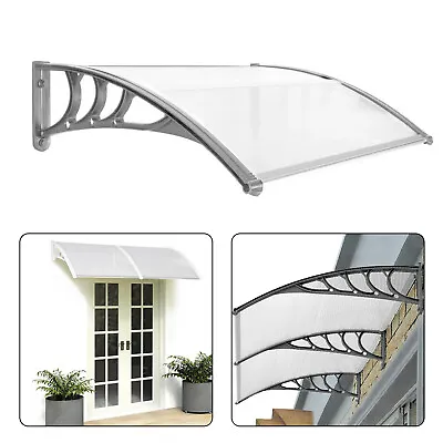 Front Door Canopy Porch Rain Protectors Awning Lean To Roof Shelter Shade Covers • £46