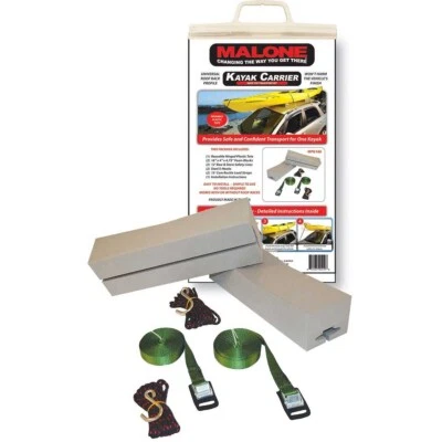 $22.06 • Buy Malone Kayak Carrier Roof Top Transport Kit MPG166 - Universal Rack Profile -NEW