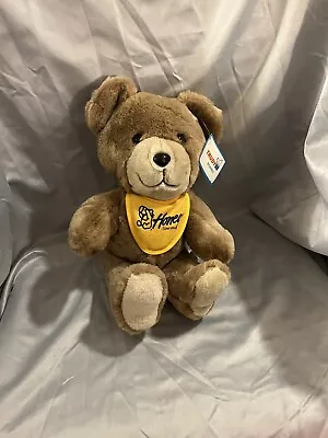 Vintage Trudy Teddy Bear Plush Stuffed Animal  Honey I Love You Bib 1986 11  Toy • $3.42