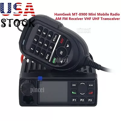 HamGeek MT-8900 Mini Mobile Radio VHF UHF Transceiver Supports Sweep FrequencyUS • $86.90