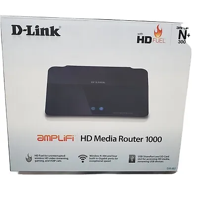 D-Link 1000 DIR-657 Wireless HD Media Router 1000 • $24.99