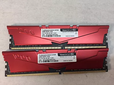 TeamGroup T-Force VulcanZ 16GB (2x8) DDR4 3200 CL16 PC4 TLZRD48G3200HC16FBK • $35.15