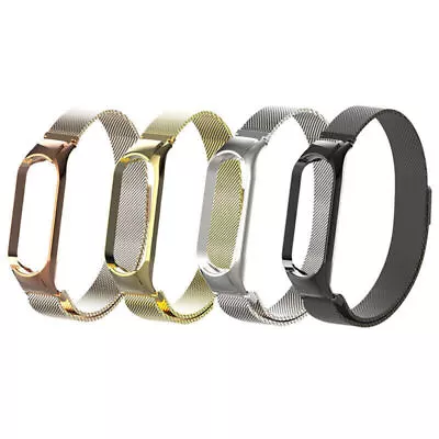Metal Wristband Bracelet Replacement Strap For Xiaomi Mi Band 5 Smart Watch • £9.39