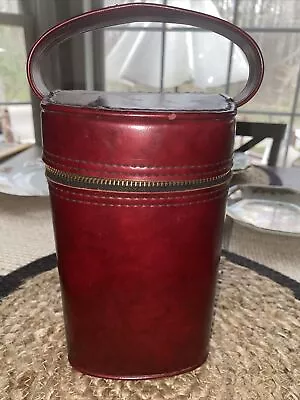 Vintage Double Flask Whiskey Holder Satchel Rare -Hard To Find • $19.99