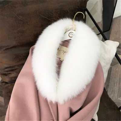 100% Genuine Real Fur Collar Scarf Shawl Wrap Stole Warm Womens Neck Warmer • $46.99