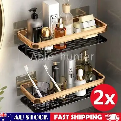 2X Shelf Bathroom Shower Caddy Organiser Storage Corner Rack Shampoo Soap Holder • $20.04