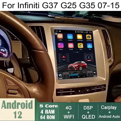 Car Android Gps Navigation Wifi 12.1  For Infiniti G37 G25 G35 07-15 Radio Audio • $660