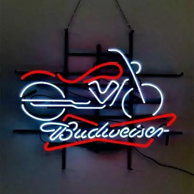 Motorcycle Motor Bike Garage Open 20 X16  Neon Light Sign Lamp Bar Wall Decor • $130.79