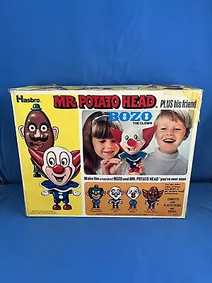 Vintage 1960’s MR. POTATO HEAD AND BOZO THE CLOWN SET. Hasbro • $84.99