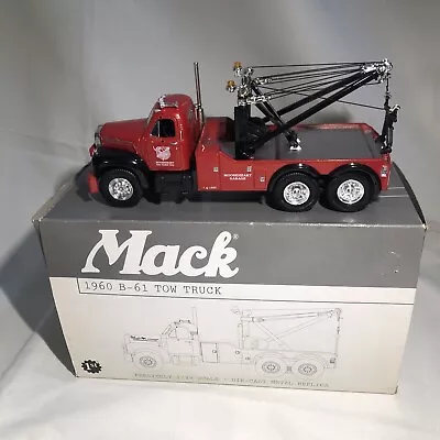 Rare First Gear Model 19-2297: 1960 Mack B-61 Tow Truck Mooseheart Garage 1:34 • $129