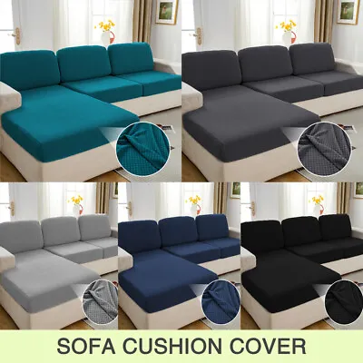 Sofa Cushion Cover 1 2 3 4 Seater Stretch Lounge Slipcover Protector Couch Cover • $8.99