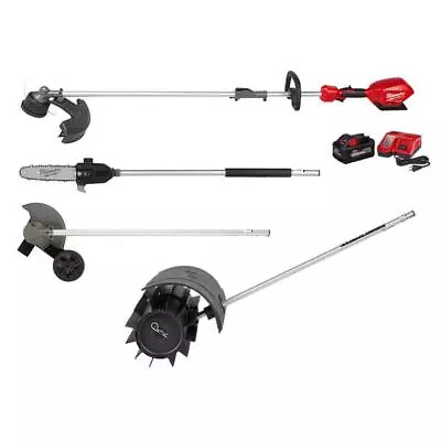 Milwaukee String Trimmer QUIK-LOK W/ Rubber Broom / Pole Saw / Edger Attachments • $803.92