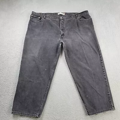 Levi's 560 Jeans Mens 54x30 (meas 53x29) Black Comfort Fit Tapered Denim • $19.88