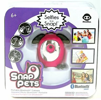 Snap Pets Selfies In A Snap Portable Bluetooth Camera (WowWee) Pink Rabbit • $24.62