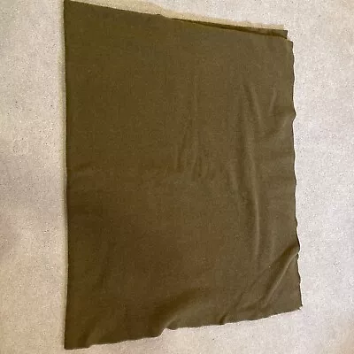 Vintage US Army Military Olive Green Wool Blanket USGI Approx 76  X 63 . #1 • $22