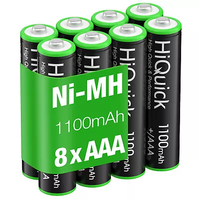 8Pcs 1100mAh AAA Rechargeable Batteries 1.2V Battery For Garden Solar Light • $11.59