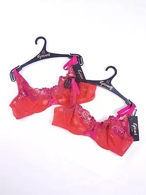 2pk Gossard Amour Balconette Bras Underwired Non-Padded Multipack Brand New • £8.45