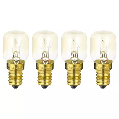 4Pcs 25W Oven Light Bulb Microwave E14 Base Warm White • £6.99