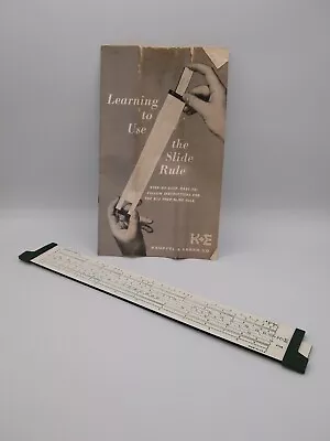 Vintage Slide Rule Keuffel & Esser K&E  K-12 Prep 4158 Instructions • $11.83