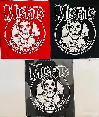 MISFITS Want Your Skull (682) Punk Patch Horror Hard Core • £3.49