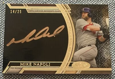 Mike NAPOLI 2015 Topps Tier One Acclaimed Autographs AUTO #AA-MN 14/25 Red Sox • $39.99