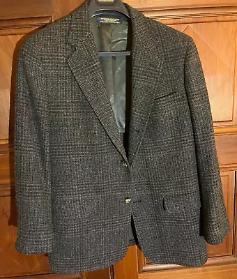 Brooks Brothers Vintage Jacket In Wool Tweed 3/2 Roll 39 R With Original Tag • $55