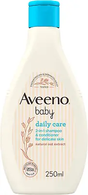 AVEENO Baby Daily Care 2-in-1 Shampoo & Conditioner 250 Ml • £7.08