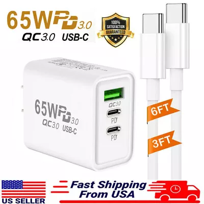 65W Fast Charging Double PD Wall Charger For Motorola Edge Moto Stylus 5G 2023 • $5.99