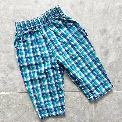 Oshkosh Blue Teal Tartan Pants Size 18m • $44.99