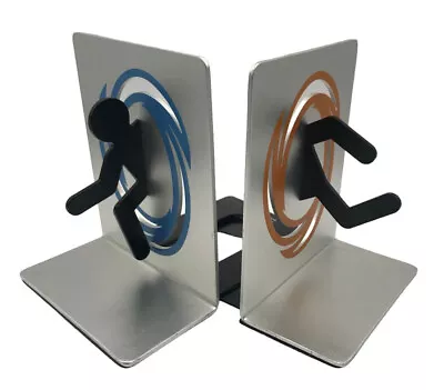 $58.56 • Buy Portal 2 ThinkGeek Video Game Bookends Aluminum Book Ends