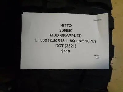 Nitto Mud Grappler Lt 33 12.5 18 118q Lre 10ply Mud Terrain Tire 200690 Bq3 • $368.96