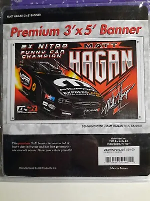 BSI Premium 3'x5' Banner 2x Nitro Funny Car Champion Matt Hagan **  No Package  • $30