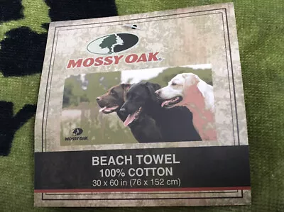 MOSSY OAK 3 LABRADOR DOGS BATH-BEACH TOWEL 30” X 60” NWT • $20.96