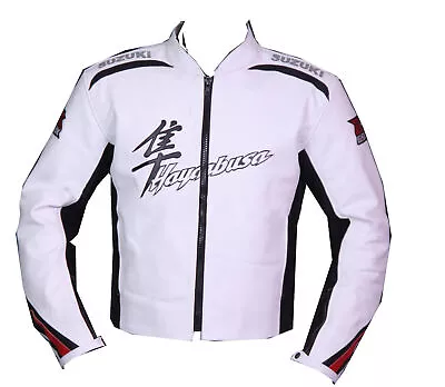 Motorcycle Sport Biker Slim Fit Suzuki Hayabusa Jackets Motorbike Racing Leather • $159