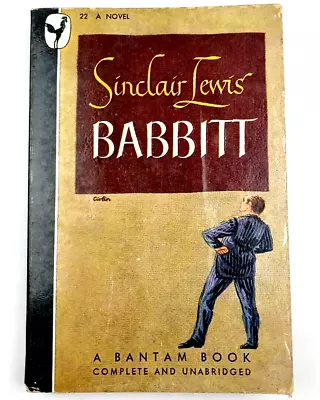 BABBITT By Sinclair Lewis 1946 VTG Paperback Bantam Books • $6.99