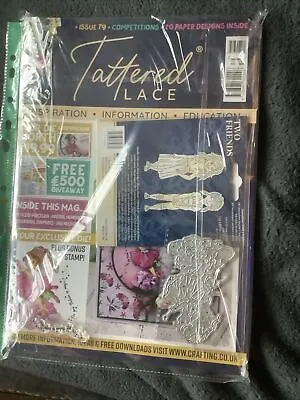 Tattered Lace Magazine With Die  Issue 79 - Your Exclusive Die Plus Bounus Stamp • £5.30