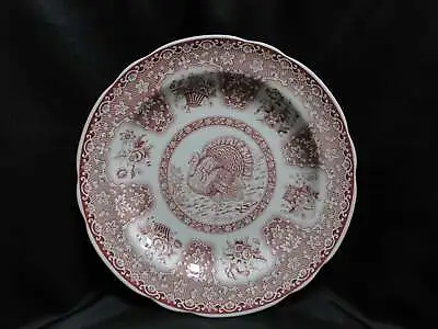 Spode Festival Pink / Red Turkey Flower Baskets: Dinner Plate (s) 10 1/2  • $39.99