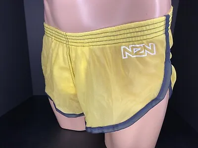 N2n Bodywear Euro Split Short Es2 Sheer Yellow Inner Pouch 2016 - Small • $153.85