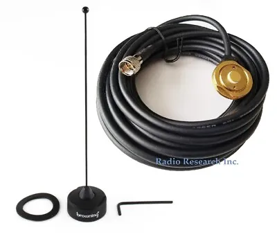 Black Antenna UHF With Hole Mount NMO Mini-UHF Connector Motorola Mobile Radio • $29.99