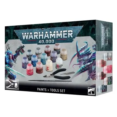Games Workshop Warhammer 40k: Paints + Tools Set 60-12 - FREE POSTAGE • £28.50
