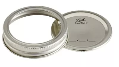 Ball Mason Jar Regular Mouth Lids And Bands (12-Pack) • $10