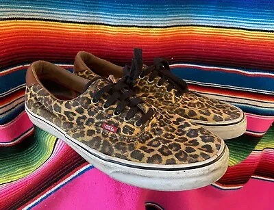 Vans Leopard Print Shoes Men’s Vintage Distressed PreOwned Size 13 • $32.49