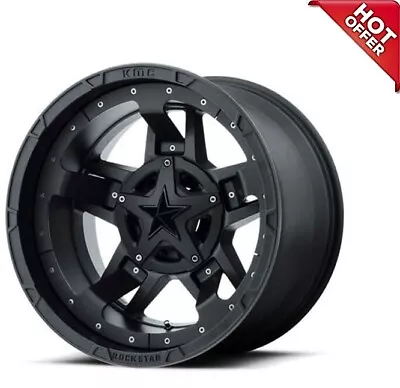 (4) 17  XD Wheels XD827 Rockstar 3 Matte Black Rims(S45) • $1156