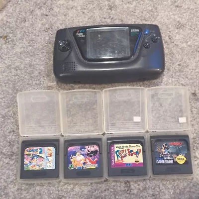 SEGA GameGear Handheld/Plus GAMES - For Parts Or Repair. TURNS ON DOES NOT WORK • $60