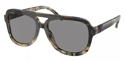 Michael Kors Men's 57mm Black Grey Gradient Tort Sunglasses MK2202-39423F-57 • $54.99