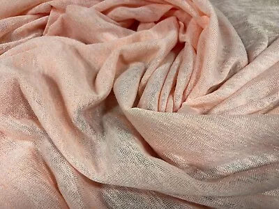 £3.99 • Buy Thick & Thin Stretch Spandex Single Jersey Fabric, Per Metre - Plain - Pink